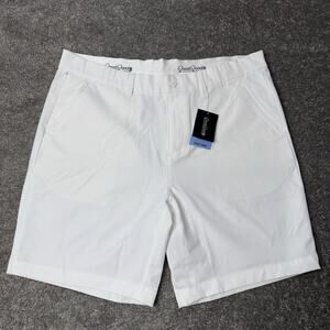 Good Good Golf Pure Sport Shorts White Size 38 Stretch Polyester Casual NWT‎